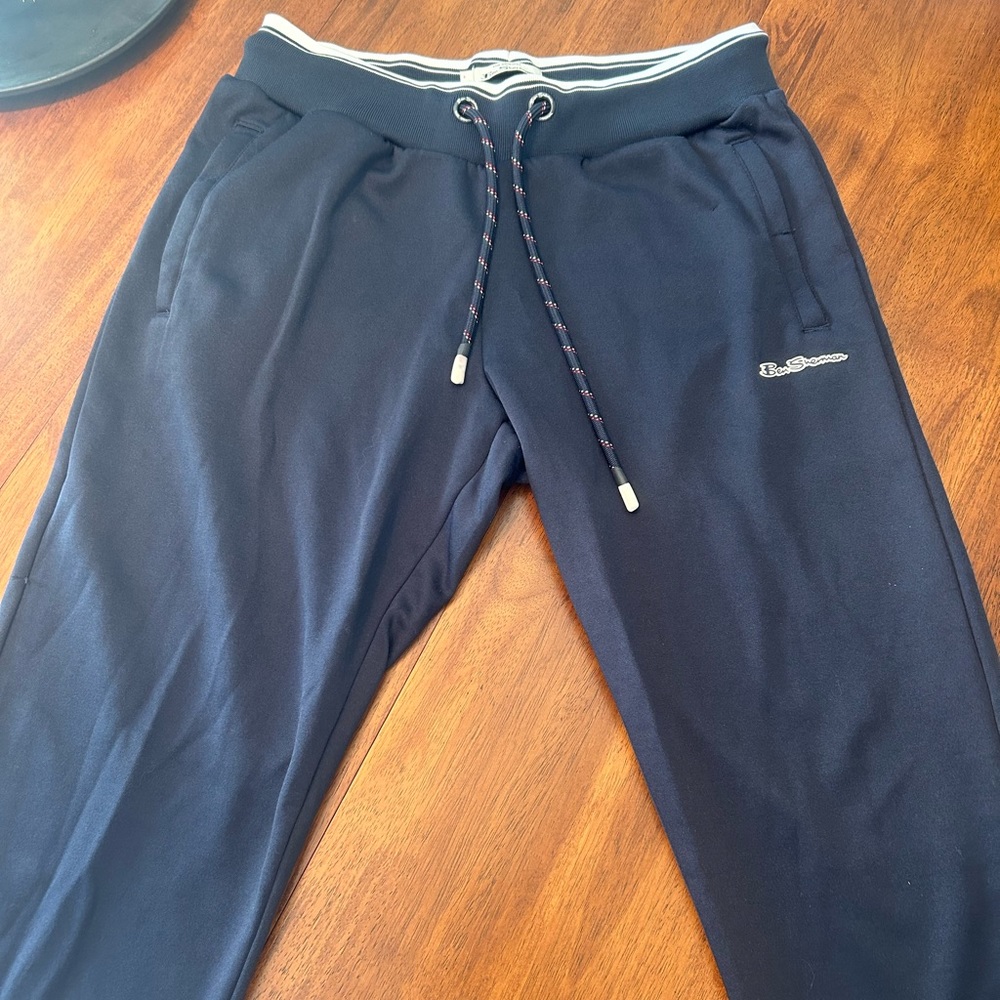 Navy Ben Sherman Sweatpants with rope strings